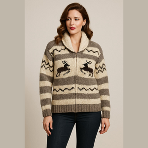 Vintage Heavyweight Zip Up Cardigan